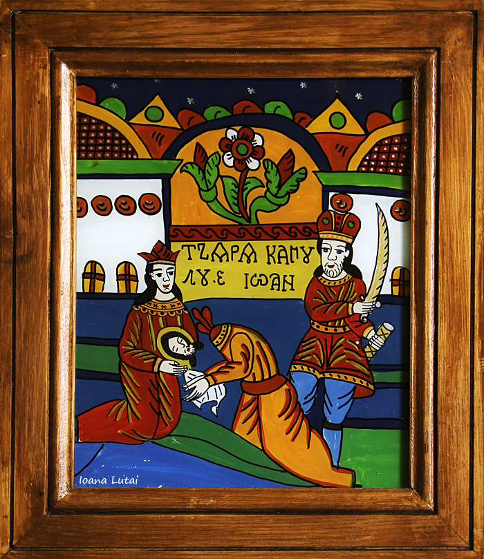 Taierea capului Sf Ioan - Icoane pe sticla Sapanta - Ioana Lutai - foto Cristina Nichitus Roncea